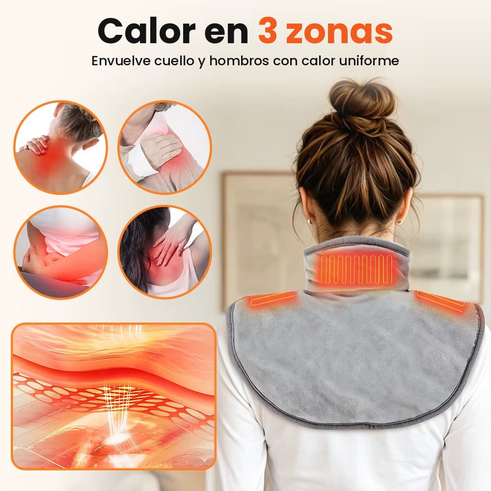 Calor en 3 zonas: cuello y ambos hombros